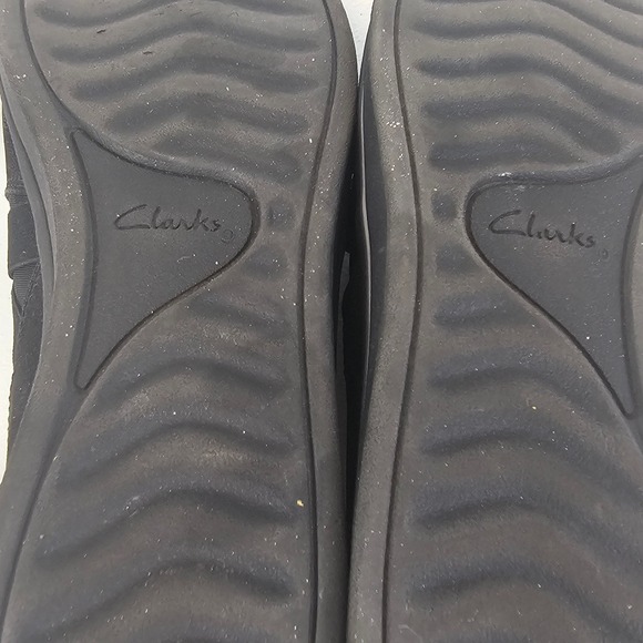 Clarks Womens 8M Black Slip On Shoes‎ Cloud Stepper Work Walking Casual Comfort - Picture 10 of 16
